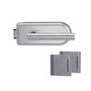 Vorschaubild Griffwerk CLASSICO 1.0 -Edelstahl matt Ganzglastürbeschlagset -3-teiliger Bandsatz -mit Griff LUCIA PROF EM -UV