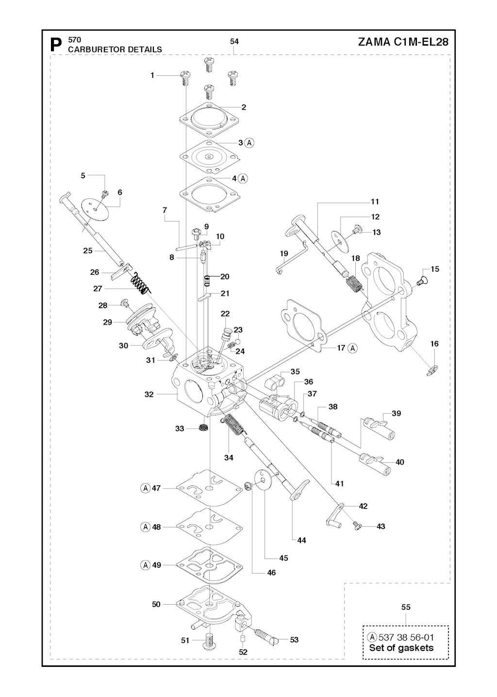 Explosionszeichnung Ersatzteile