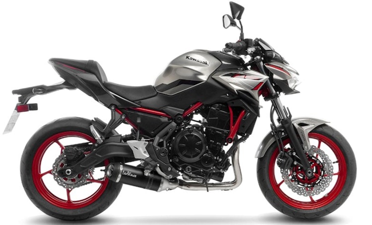 LeoVince Schalldämpfer Komplettanlage mit Katalysator SBK LV-One EVO II für Kawasaki Ninja 650 , Versys 650 und Z650