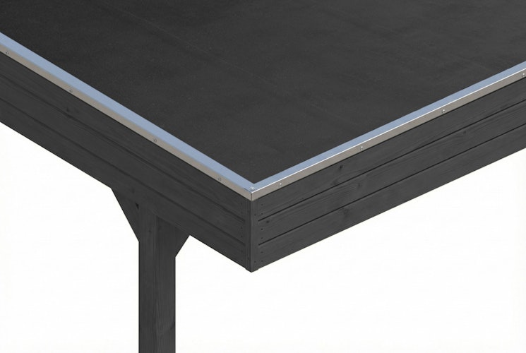 Skan Holz Friesland - Flachdach Doppelcarport aus Nadelholz Breite 546 cm