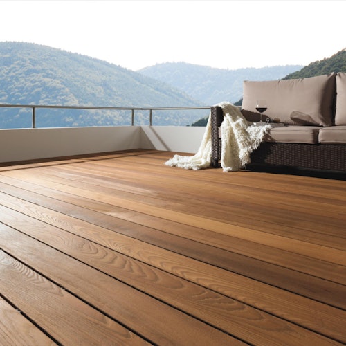 OSMO Terrassendiele Thermoholz Esche - gebürstet für SenoFix 21 x 145 mm