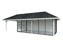 Vorschaubild Palmako Pavillon Bianca 24,9 m² Set 518 Slide Plus mit Isolierglas-Schiebetüren
