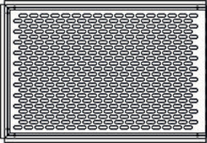 OSMO Schallschutz Alu-Fence Forsdal Dämmelement 950 x 47 x 670 mm