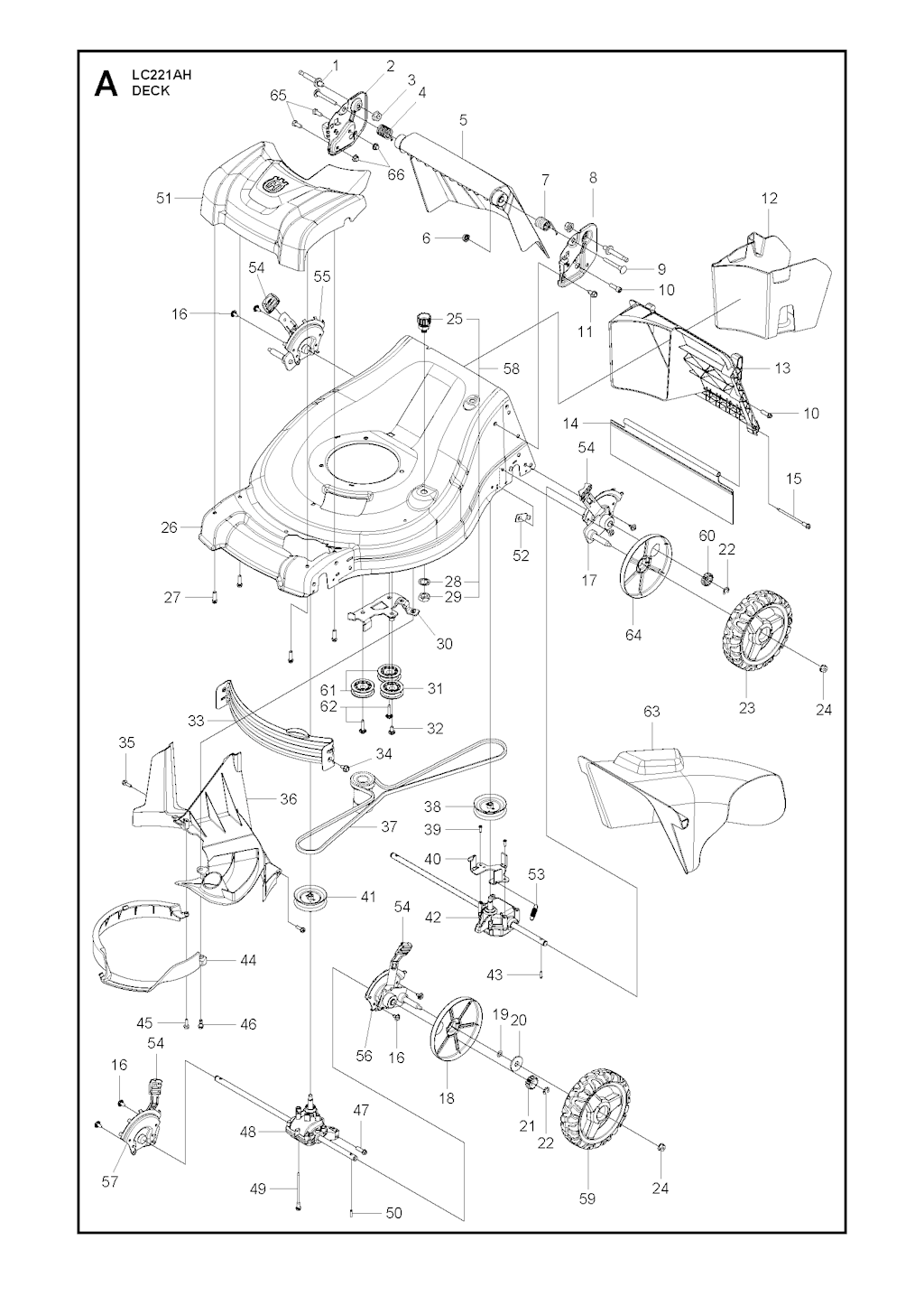Explosionszeichnung Ersatzteile