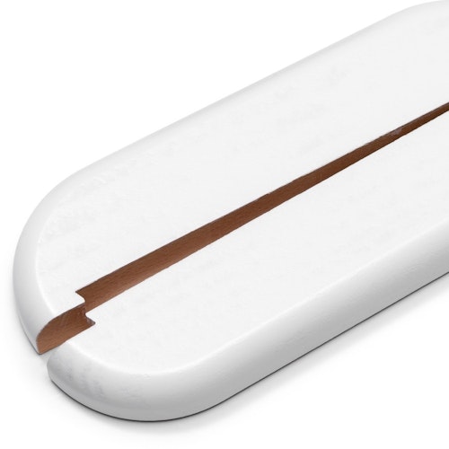 HARO Doppelheizkörperrosette weiß für individuelle Bohrungen