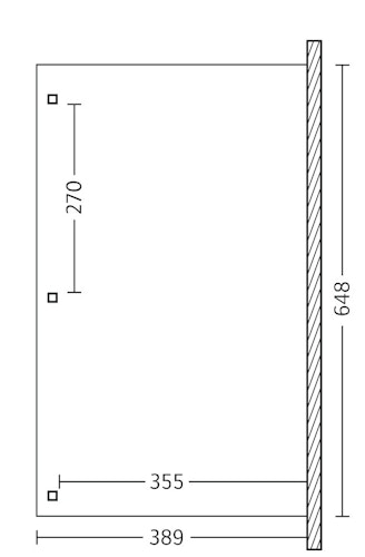 Skan Holz Terrassenüberdachung Venezia mit Mittelpfosten Breite 648 cm