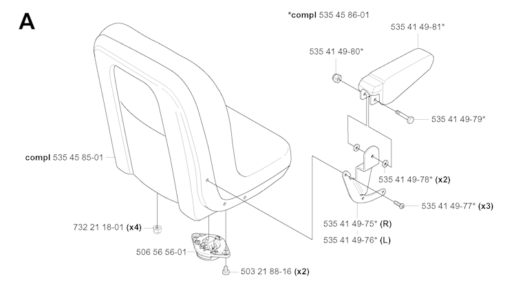 Husqvarna Rider PROFLEX 18, 953522901, 2004-06