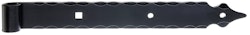 Alberts® Ladenband m.Zierspitze 400x45mm ⌀16mm randgehämmert schwarz