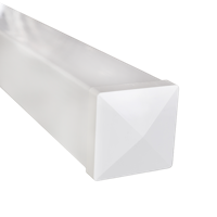 Groja Zaunpfosten inkl. Pfostenkappe zum Einbetonieren für Zaunsystem BasicLine 