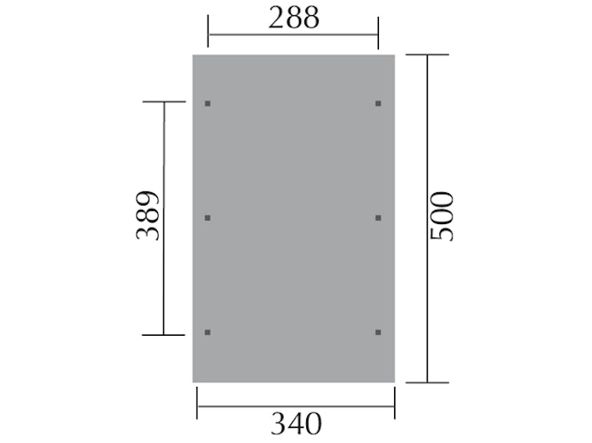 Weka Satteldachcarport 611 (Holzcarport)