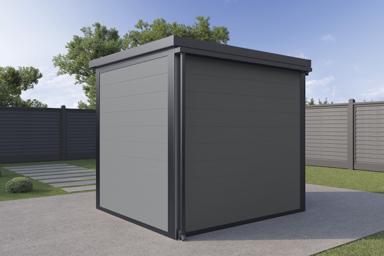 Wolff Finnhaus Metall-Dachrinnenset 230 cm mit 1 Fallrohr für Ulrik & Linnea