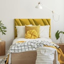 Vorschaubild Mollis Polsterpaneel Goldgelb  30x30 cm