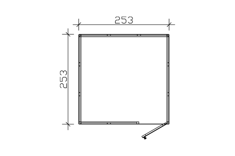 Skan Holz CrossCube Gartenhaus Perth 3