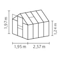 Vorschaubild Vitavia Gewächshaus Venus 5000 inkl. 1 Dachfenster - 5,0 m²
