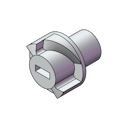 Vorschaubild Griffwerk Drückerführung -POM -Edelstahl matt-Optik für Schraubtechnik SMART2LOCK-Montage