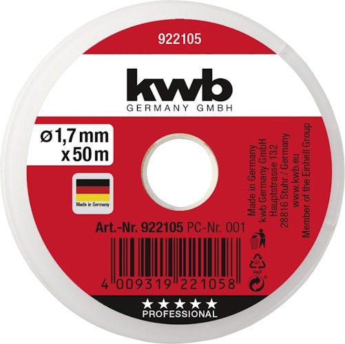 kwb Maurerschnur  50m 1,7 mm weiss 922105