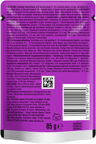 Whiskas 1+ Huhn in Gelee Katzennassfutter