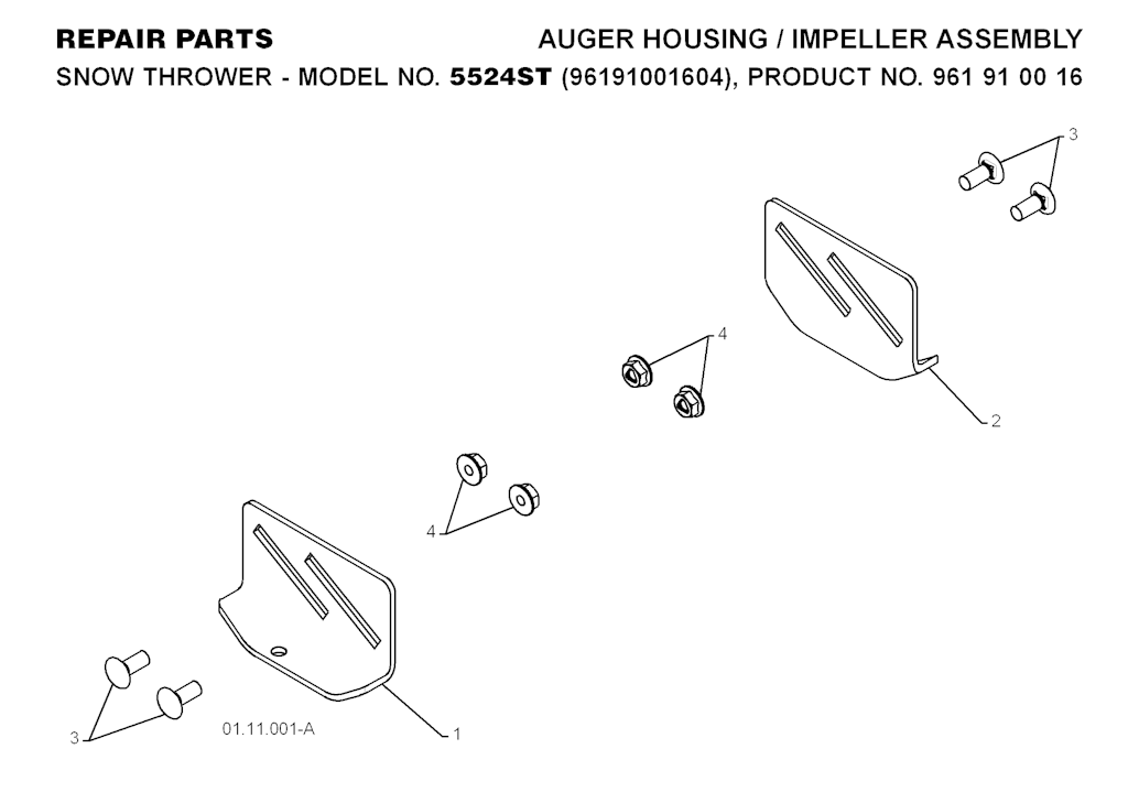 Explosionszeichnung Ersatzteile