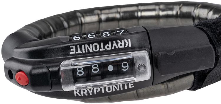 KRYPTONITE Zahlen-Panzerkabelschloss Kryptoflex Armored 80 cm grau