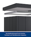 Vorschaubild Hörmann Multifunktionsprofil für Gerätehaus Juno mit Flachdach