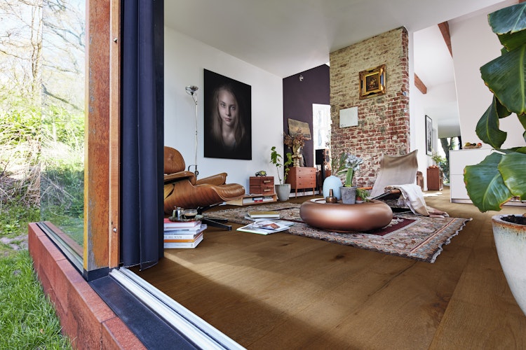 HANDMUSTER MEISTER Lindura-Holzboden HD 400 | naturgeölt Eiche auth olivgr Vint-Str geb 8903