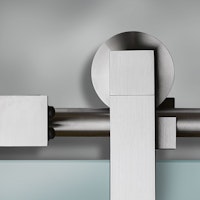 GRIFFWERK Schiebetürsystem PURISTO für Glas v.d.Wand-Edelstahl Optik