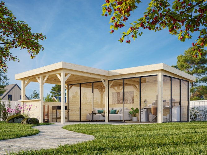 Palmako Carport/Pavillon Connect Lenna 24,9 m² Set 423 Slide