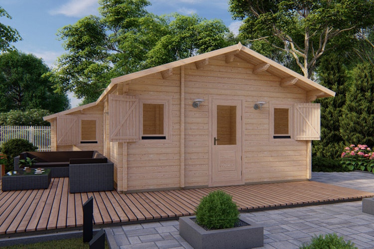 Wolff Finnhaus Ferienhaus Kalmar 50 - 68 mm