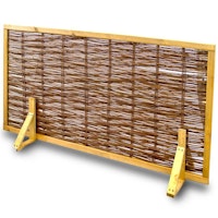 Noor Mobile Trennwand aus Weide 0,90 x 1,20 m