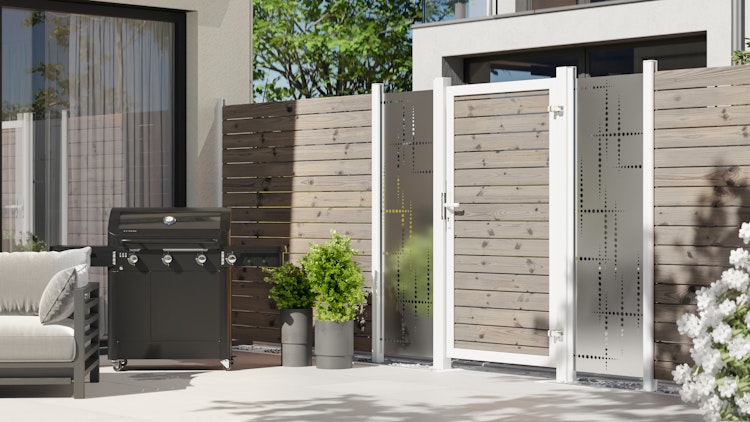 TraumGarten SYSTEM Rhombus Thermo Zaun-Anschluss-Set 91 x 184 auf 94