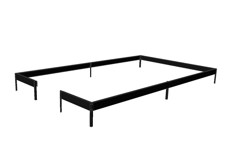 Halls Stahlfundament für Gewächshaus Popular- 3,8 m² / 5,0 m² / 6,2 m²