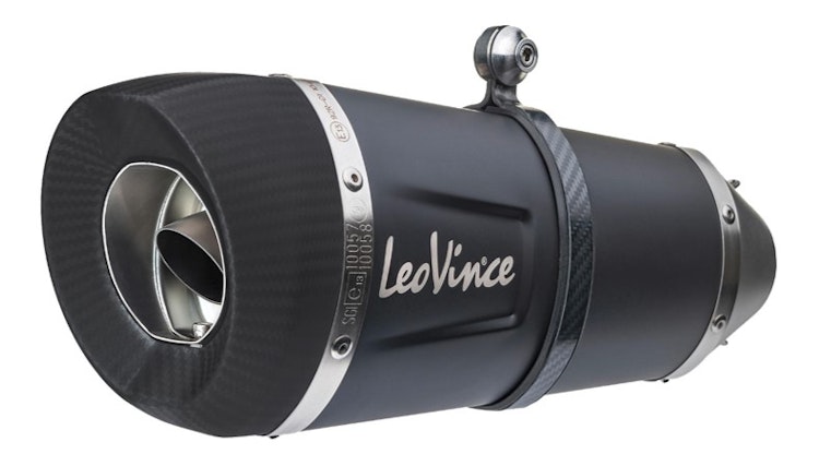 LeoVince SLIP-ON Edelstahl SBK FACTORY S für NINJA 1000 SX/TOURER Schwarz