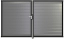 Vorschaubild GroJa Lumino Tor 2-flügelig 3000 x 1800 mm, Alu-Rahmen Anthrazit DB 703