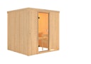 Vorschaubild Karibu Woodfeeling Sauna Tromsö - 68 mm Aktionssauna inkl. gratis Sauna-Zubehörset im Wert von 234,94 €