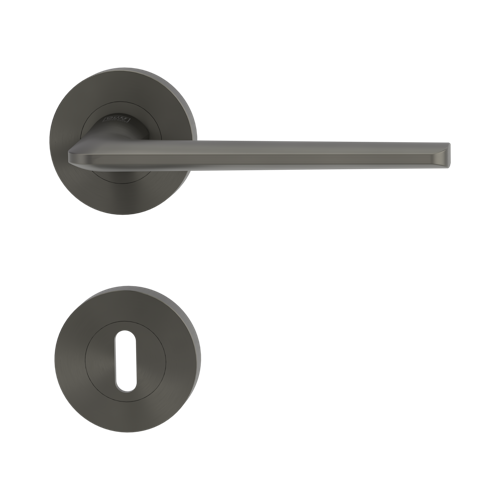 Griffwerk Türgriff REMOTE Schraubtechnik rund -GK4- Samtgrau, Kaschmirgrau, Graphitschwarz