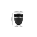 Vorschaubild Wikholm form Design Pflanzgefäß / Blumentopf schwarz ⌀ 26 x H 27 cm