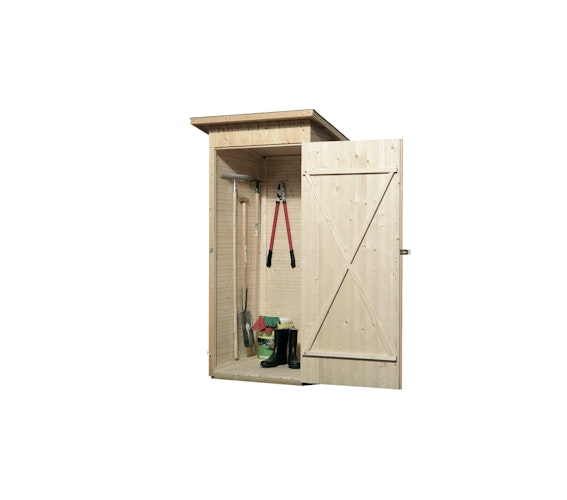 Weka 14 mm Garten- und Terrassenschrank 361 mit Flachdach