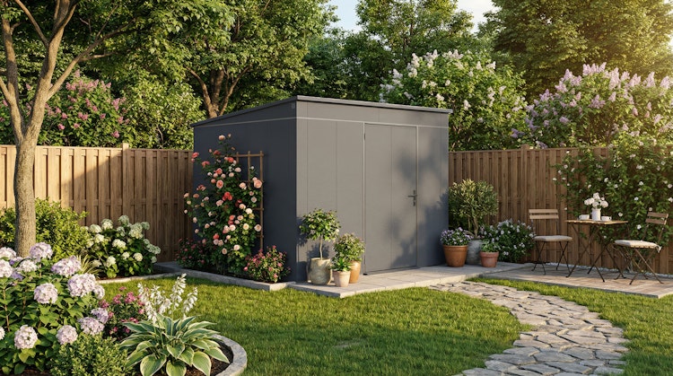 Weka Metall-Gerätehaus Gary 1-9