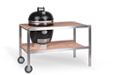 Vorschaubild Monolith Teakholztisch für CLASSIC Keramikgrill - Modell 2021, Edelstahl