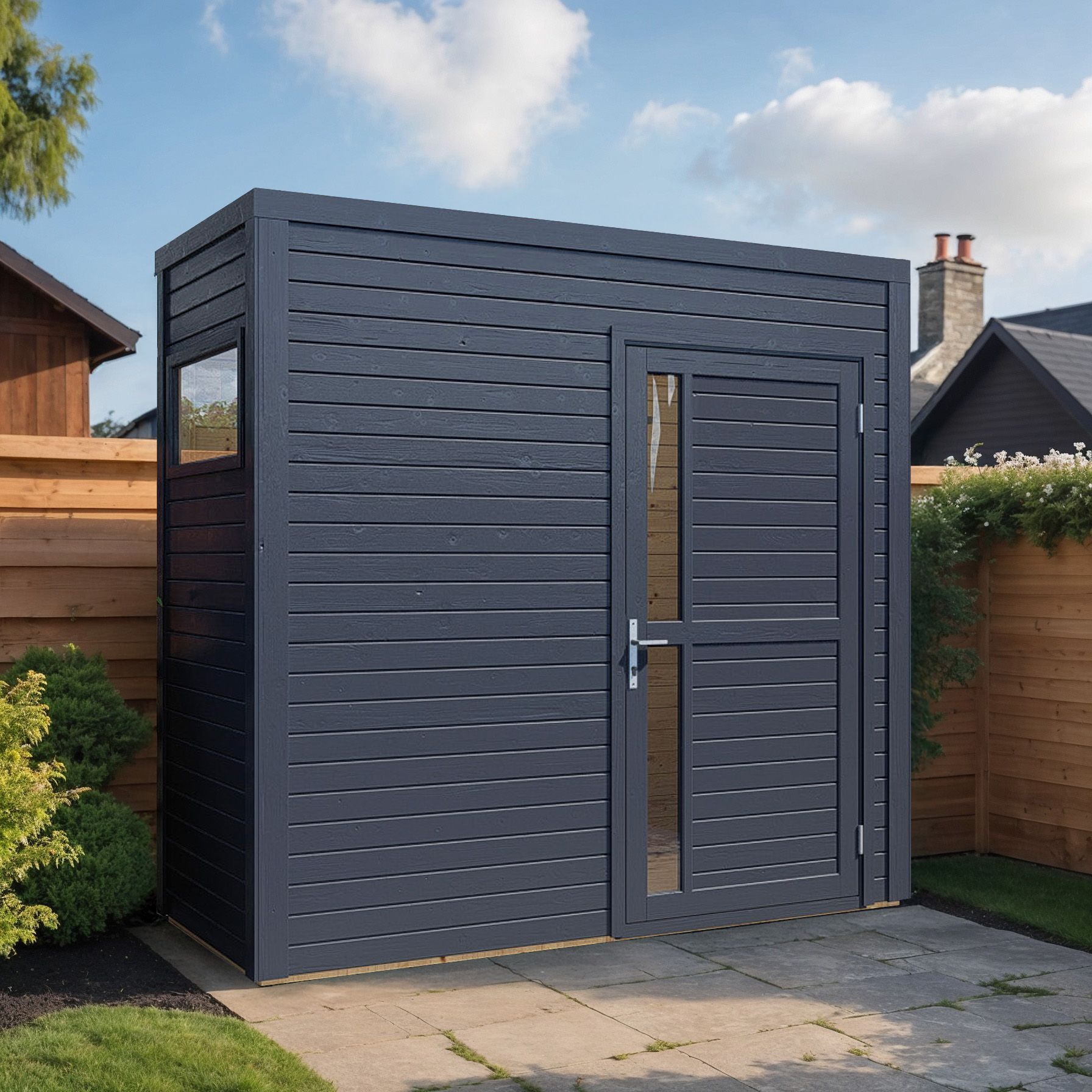 Bertilo Element-Gartenhaus Cubus 1 - 19 mm