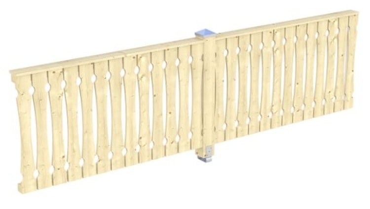 Skan Holz Seitenwand Balkonschalung für Terrassenüberdachung Leimholz + Venezia