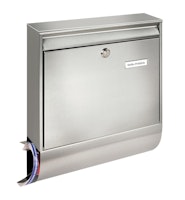 Burg Wächter Briefkasten Borkum-Set Edelstahl 38770NI