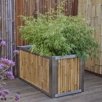 BambusBASIS Hochbeet - Profile Edelstahl