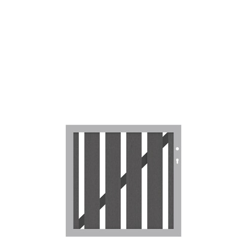 TraumGarten RAJA WPC ALU XL Anthrazit Einzeltor auf Maß