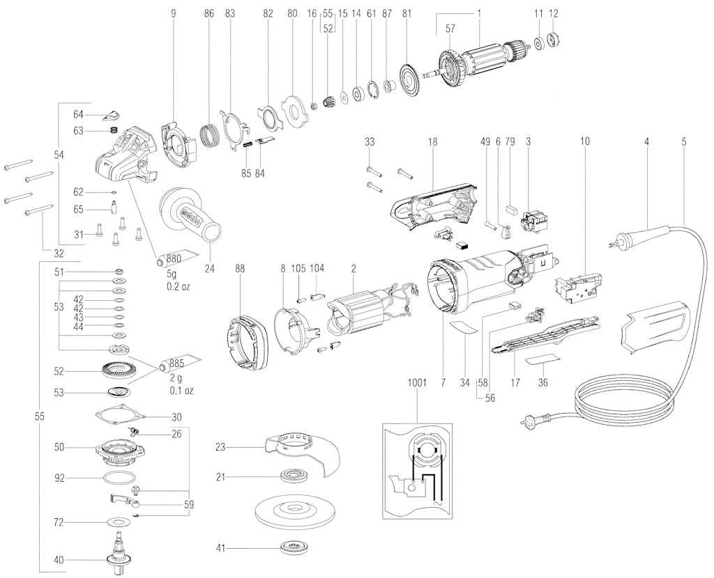 Explosionszeichnung Ersatzteile