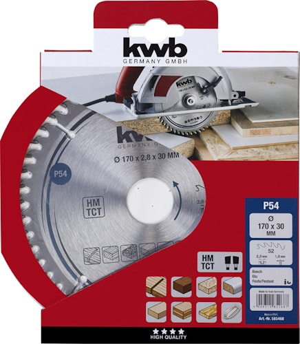 kwb Sägebl HM Fein 170x30 Z52 585468