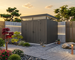 NewTechWood WPC Gartenhaus Cella 88 - 21 mm
