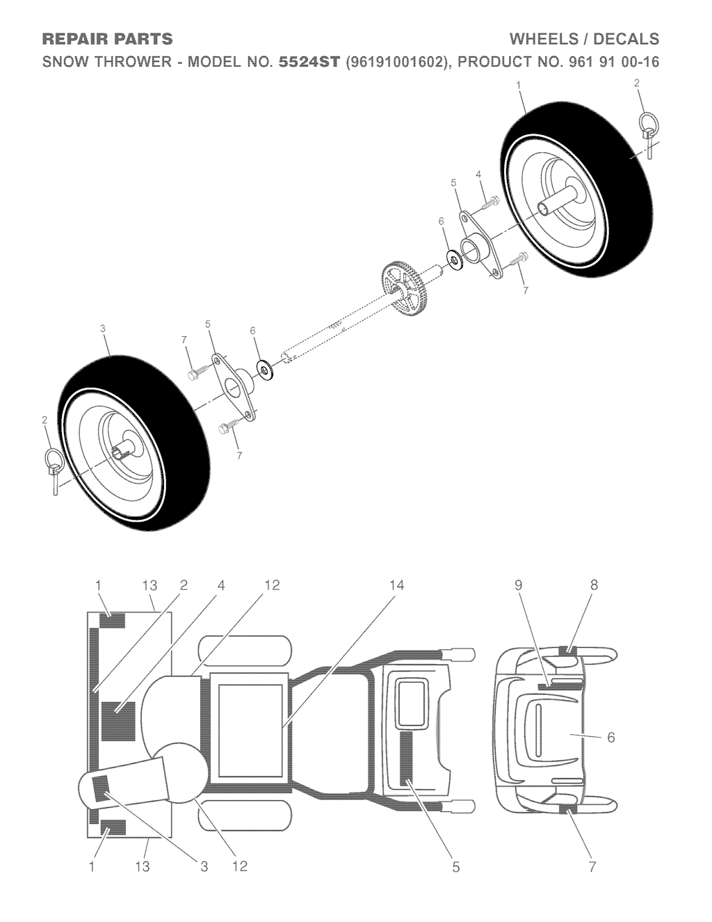 Explosionszeichnung Ersatzteile