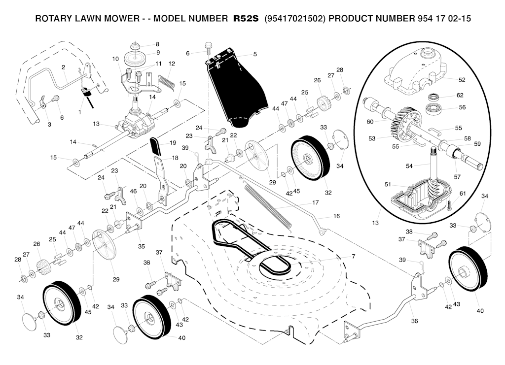 Explosionszeichnung Ersatzteile