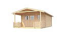 Vorschaubild Weka 28 mm Gartenhaus 111 B mit Vordach und Terrasse (200 cm)
